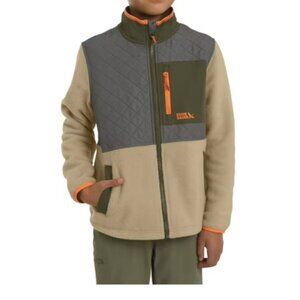 Eddie Bauer Boys Khaki Polar Fleece Jacket XL (14/16) NWT
